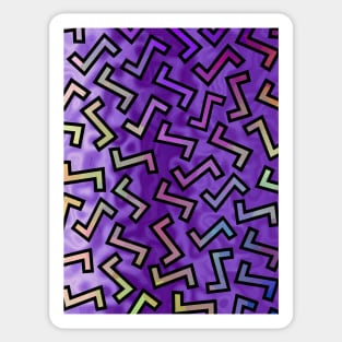 Purple Twists Sticker